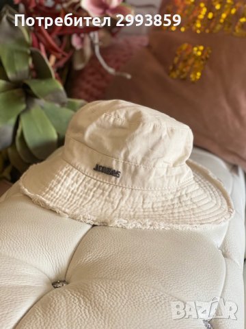 шапка JACQUEMUS Le Bob Artichaut bucket hat, снимка 6 - Шапки - 42325635