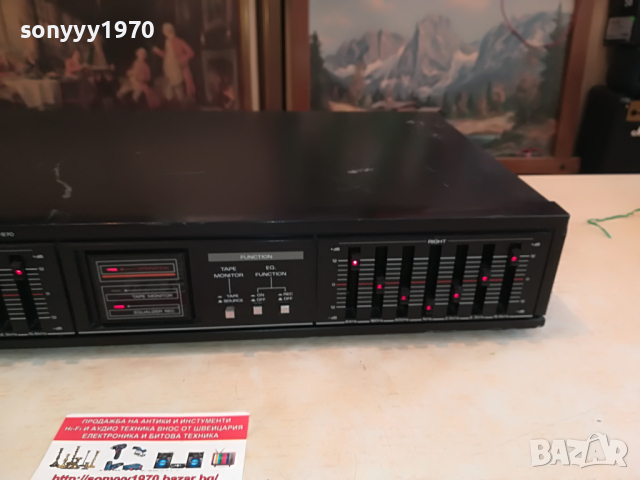 FISHER EQ-870 MADE IN JAPAN-ВНОС SWISS 1404221652, снимка 9 - Ресийвъри, усилватели, смесителни пултове - 36458300
