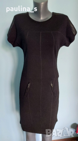 Два различни броя / Уникална рокля с кожен акцент "MYBC" и "Gestuz" / унисайз , снимка 8 - Рокли - 36473533