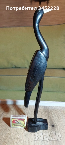 Дърворезба масив за ценители 37см , снимка 7 - Декорация за дома - 54000084