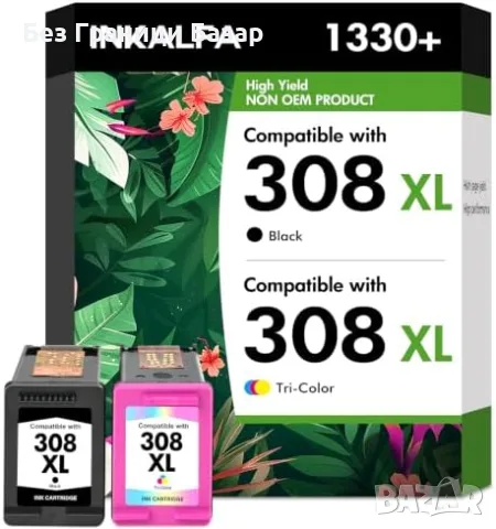 Нови HP 308XL мастила черно цветно Envy 6100e 6120e 6532e DeskJet 4310 принтер тонер мастило печат