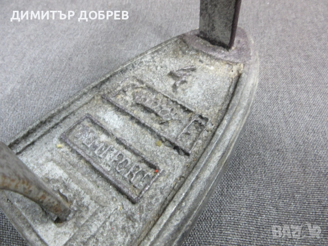 СТАРА РЕТРО АНТИКВАРНА ЧУГУНЕНА ЮТИЯ COMFORT NO 4 , снимка 4 - Антикварни и старинни предмети - 54158798