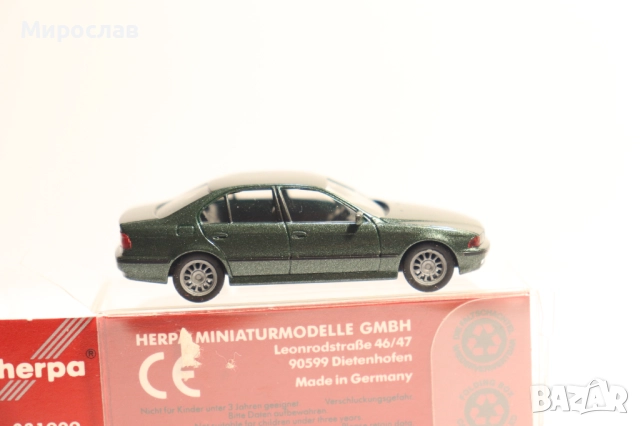 HERPA H0 1/87 BMW 5 КОЛИЧКА КАМИОН МОДЕЛ, снимка 4 - Колекции - 51746706