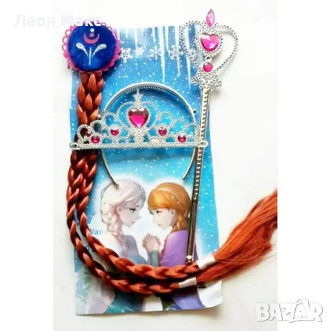 Ръкавица Фроузен, комплект с жезъл и корона, Елза, Ана, снимка 3 - Други - 48202861