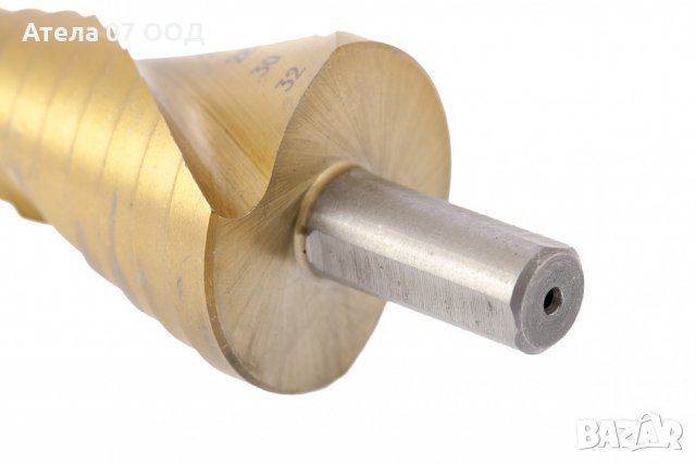 Свредло за метал стъпаловидно 4-6-8-10-12-14-16-18-20-22-24-26-28-30-32 мм, HSS, тристенна опашка MT, снимка 2 - Други инструменти - 29865888