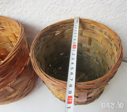  кашпа за саксия, кошница съд панер кофа ракита, поднос круша, снимка 7 - Декорация за дома - 30125604