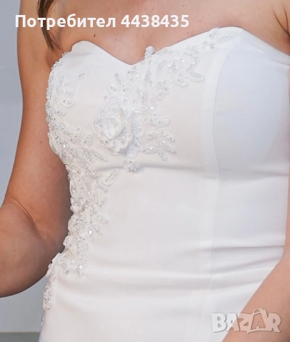 Елегантна бяла рокля за сватба / годеж, снимка 8 - Сватбени рокли - 52487683