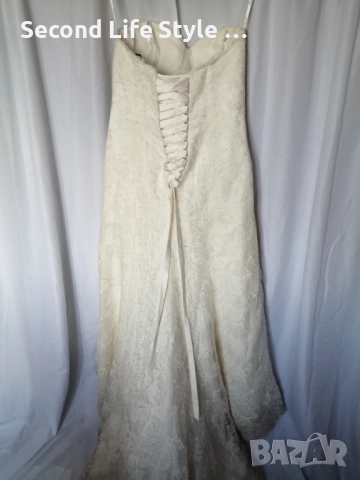 Сватбена рокля Sincerity Bridal р-р L-XL - цвят слонова кост, снимка 11 - Сватбени рокли - 52973174