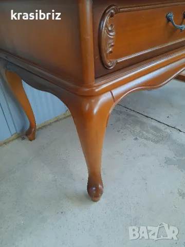  К-т Уникална Масивна Барокова Тоалетка с Огледало-внос от Германия!, снимка 5 - Тоалетки - 48375762