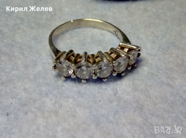 АВТОРСКИ СКЪПОЦЕНЕН СРЕБЪРЕН ПРЪСТЕН СРЕБРО 925 с ПЕЧАТ на БИЖУТЕРА и ФАСЕТИРАНИ СКЪПИ ЦИРКОНИ 50131, снимка 4 - Пръстени - 49876882