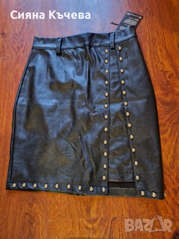 НОВО! Дамска секси кожена пола, снимка 3 - Поли - 42910751