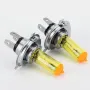 Халогенни крушки H4, 55W/ 2500K/ Жълти - 2 броя., снимка 4