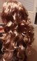 Продавам перука-руса, на едри вълни, дълга коса синтетичен  косъм, снимка 1