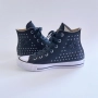 Converse All Star - Leather Black Silver 36, снимка 1