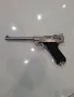 WE P08 Luger Medium Nickel 6mm Airsoft Gas Blow Back Pistol RIF

, снимка 2