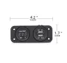 Волтметър с 2 USB порта за кола, снимка 2