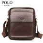 мъжка чанта Polo Fanke кожена функционална цвят кафява/бордо , снимка 9