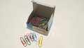 Цветни кламери - 100 бр. 33 mm  в кутия, снимка 9