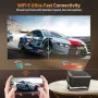 Нов Мощен 1080P 4K проектор INFGO, WiFi 6, 800 ANSI, Автоматична корекция, снимка 5