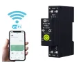 Tuya Wi-Fi предпазител бушон, 63A за DIN с функция електромер, токови защити, снимка 2