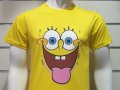Нова мъжка тениска с дигитален печат Спондж боб, снимка 4
