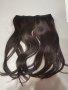 Ново ! Екстеншън от естественa коса - Удължение, Треса за Коса човешка коса 16inch (40cm) 95g, снимка 3