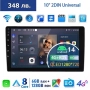 10” 2-DIN мултимедия с Android 14, 4G/LTE, RDS, 6/128GB, CarPlay и AndroidAuto , снимка 1