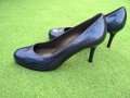 Стилни дамски лачени обувки на ток, Stuart Weitzman for Russell Bromley Bond Street London, EU 39.5, снимка 3