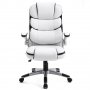 Ергономичен офис стол с мека седалка и облегалка YMS-2332-WHITE, снимка 5
