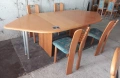 Комплект масивна разтегателна маса с 4 стола- внос, снимка 1