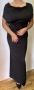 Рокля черна дълга еластична, снимка 2