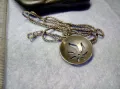 ФЛОРАЛЕН СРЕБЪРЕН МЕДАЛЬОН сФИНА СРЕБЪРНА ВЕРИЖКА СРЕБРО 925 с НУЖДА от РЕМОНТ на ЗАКОПЧАЛКАТА 49776, снимка 9