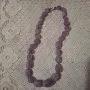 Колие от едри естествени камъни-аметист, снимка 1
