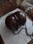 Много оригинална и ефектна чанта от кокосов орех с цип и дълга дръжка, снимка 3