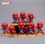 8 броя Спайдърмен пластмасови фигурки за декорация на торта игра, снимка 2