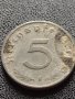Две монети 1 райхспфенинг 1937г. / 5 райхспфенинг 1941г. Трети райх с СХВАСТИКА редки 37343, снимка 9