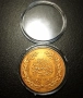 Позлатена турска монета 250 куруша 1927 г в капсула , снимка 1
