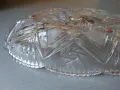 Кристална голяма елипсовидна купа, фруктиера, снимка 14