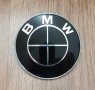 Емблеми за БМВ / BMW чисто черни 82 и 74мм