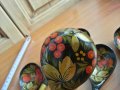 Руски дървени лъжици рисувани хохлома , снимка 2