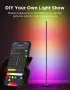 Смарт LED ъглова лампа Govee RGBIC Floor Lamp Basic (1000lm, Черна), снимка 8
