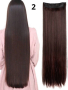Качествена дълга коса/ цял екстеншън за по-голям обем и дължина на косата 100гр, дължина 60см, снимка 5