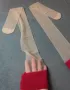 S/M дамски тънки чорапи 12 ден с червена широка лента, снимка 10