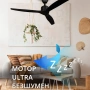 Вентилатор за таван Mellеrware Brizy Ceiling Fan с дистанц. управл.,45W,6 скорости,таймер,DC мотор, снимка 10