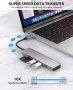 NIMASO USB C хъб, 7-в-1 към 4K HDMI, 2 USB 3.0 порта, SD/TF четец на карти, 60 W PD, съвместим с Mac, снимка 5