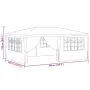 vidaXL Професионална парти шатра със стени 4x6 м зелена 90 г/м², снимка 10