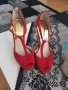 Мichael Kors Червени Сандали на ток , снимка 7
