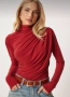 Червена Дамска Блуза , снимка 1