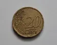 20 евроцента -2004 г. -Люксембург.-Фабричен дефект., снимка 1