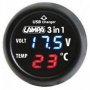 Зарядно за кола USB 12/24V 3 в 1 LAMPA, снимка 2